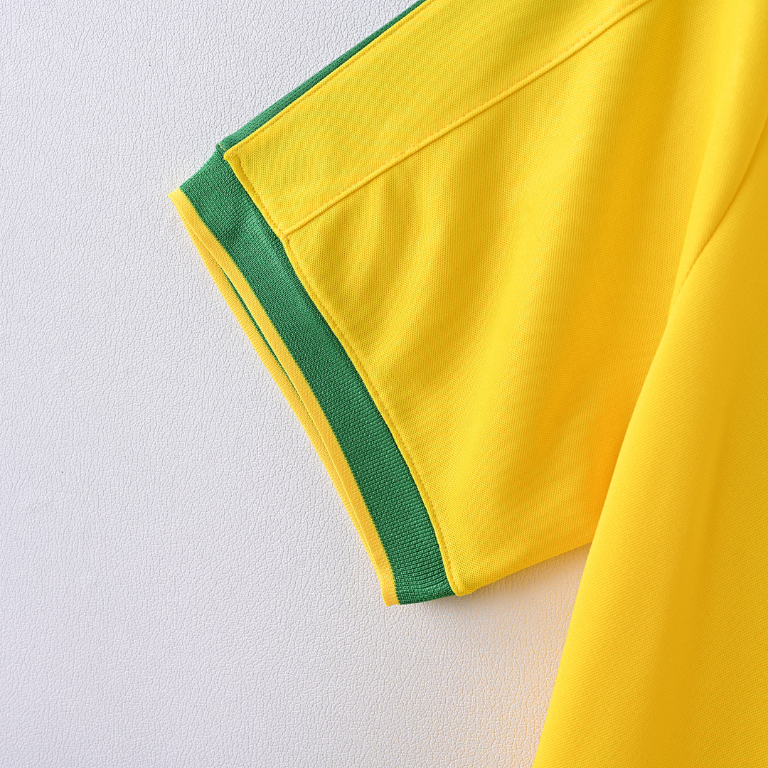 1997 Brazil Home Soccer Jersey