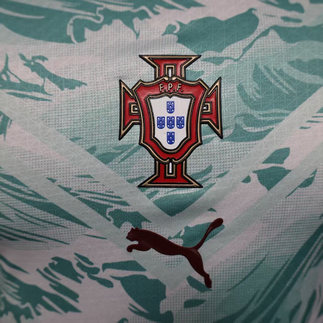 Portugal Away Soccer Jersey Long Sleeve