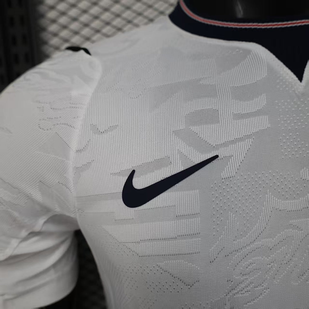 England Home Player Version Soccer Jersey