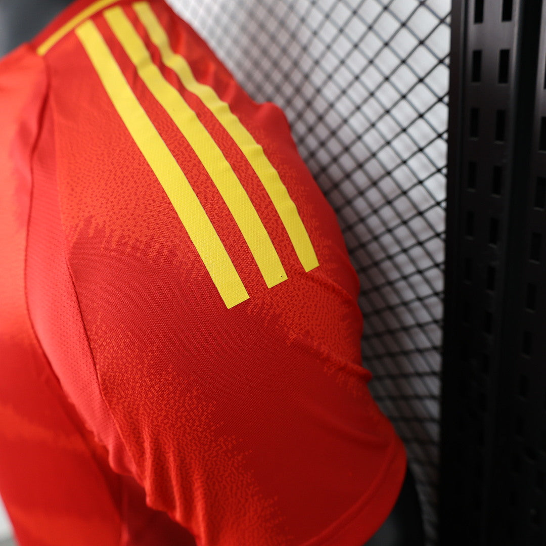 Spain Home Player Version Soccer Jersey