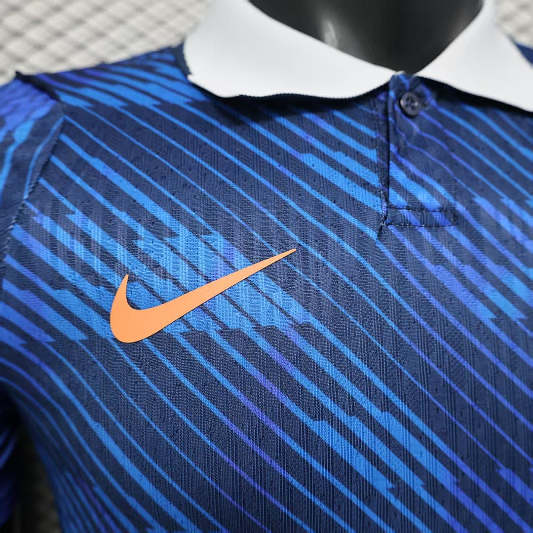 France Home Player Version Soccer Jersey