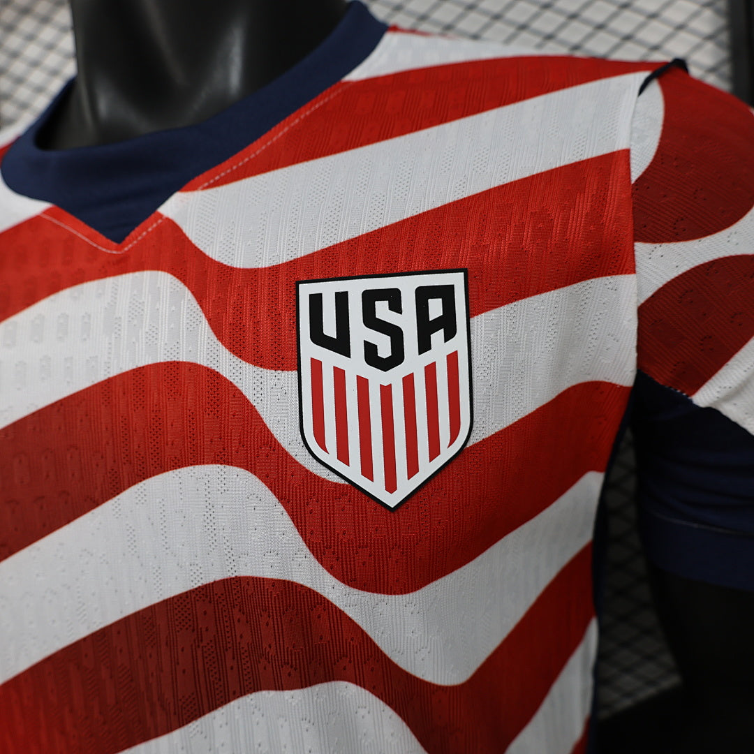 USA Home Player Version Soccer Jersey