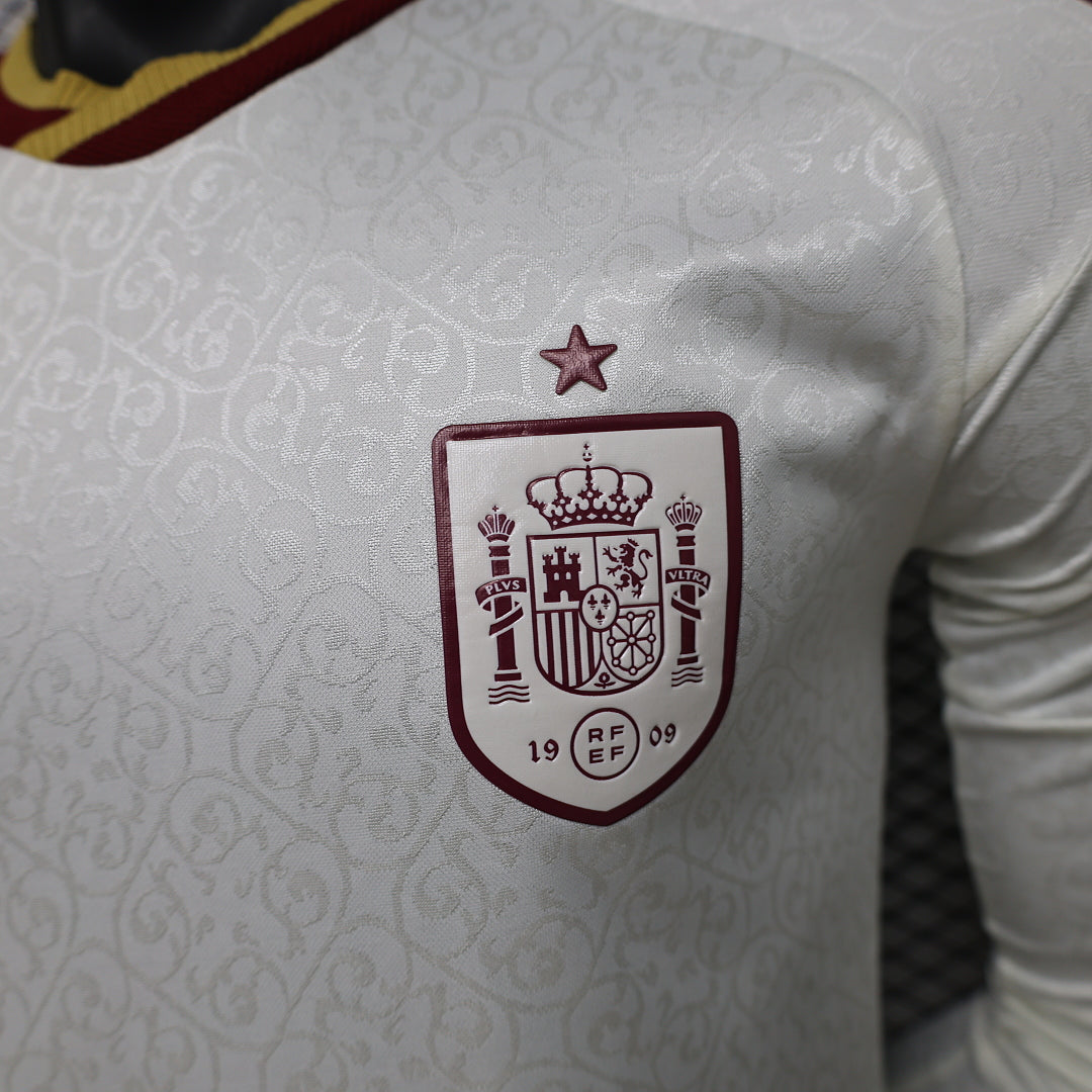 2026/27 Spain Away Player Version Soccer Jersey Long Sleeve