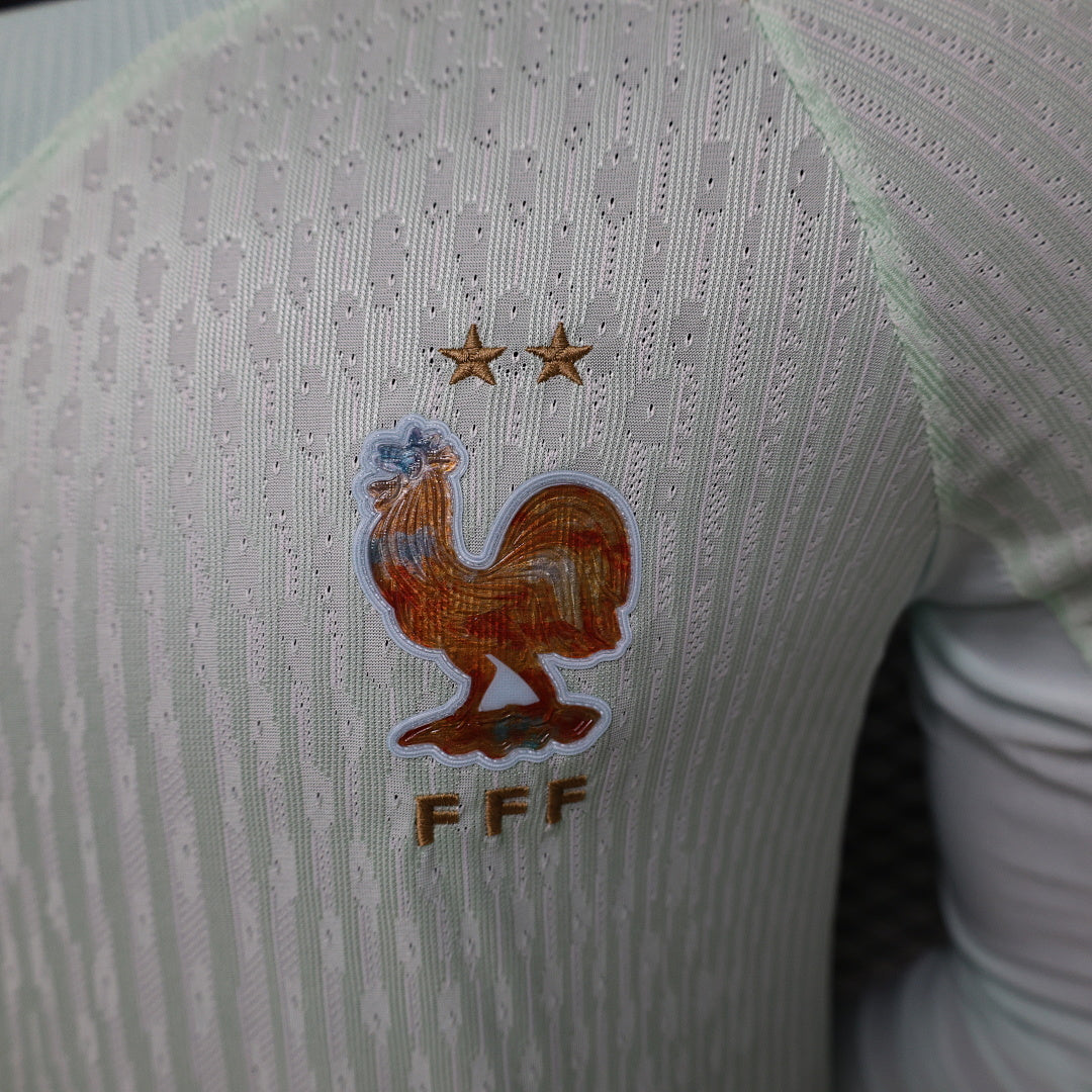 France Away Soccer Jersey Long Sleeve