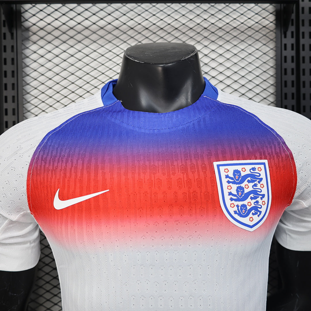 England Home Player Version Soccer Jersey