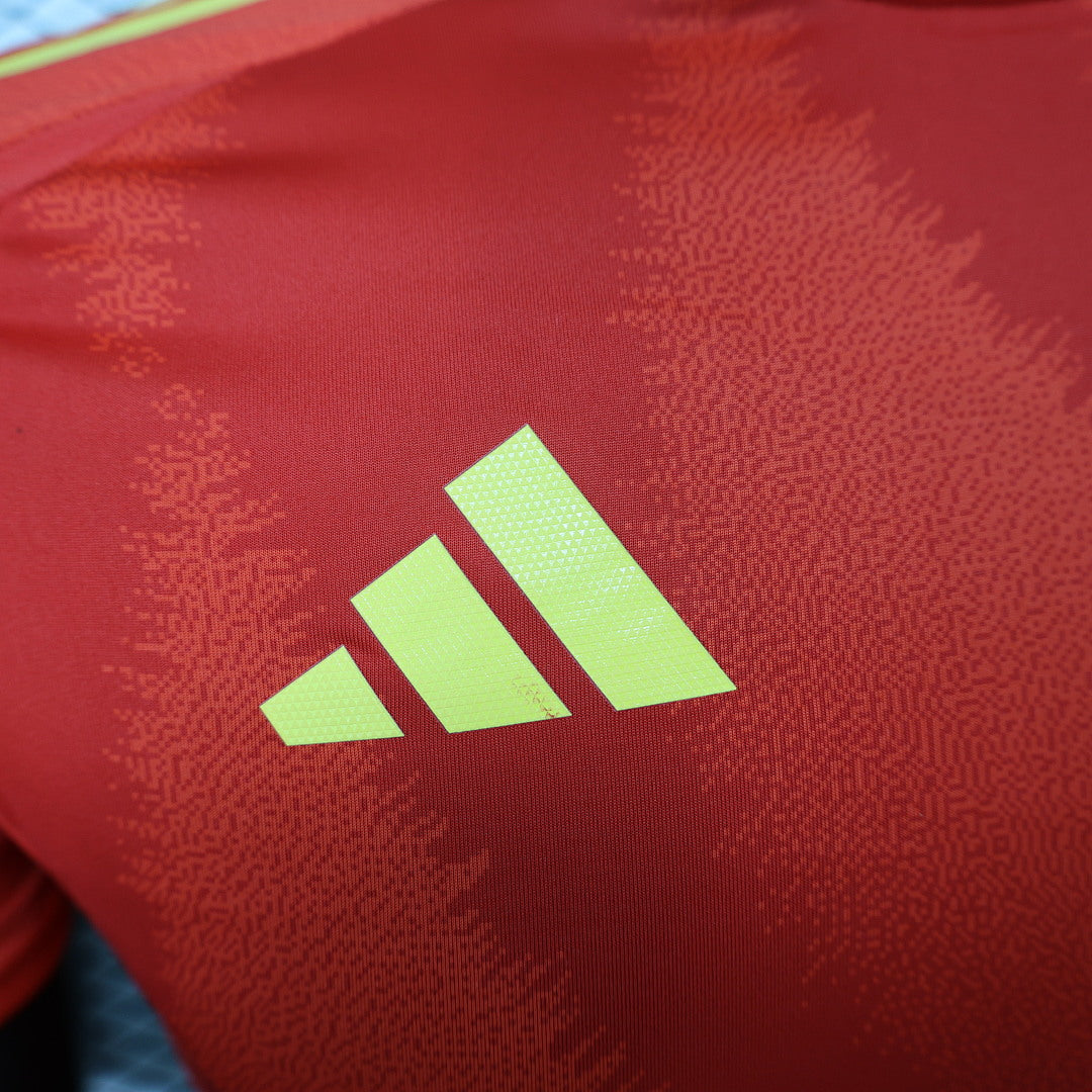 Spain Home Player Version Soccer Jersey