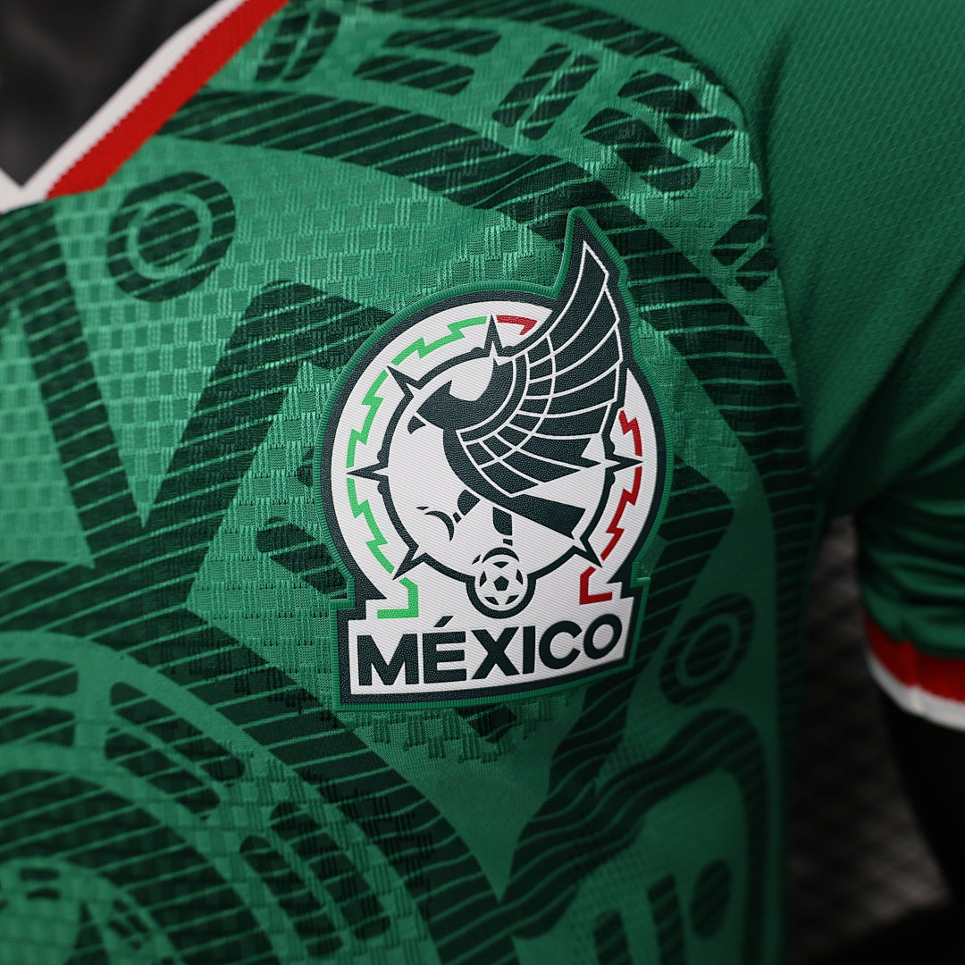 Mexico Home Player Version Soccer Jersey World Cup