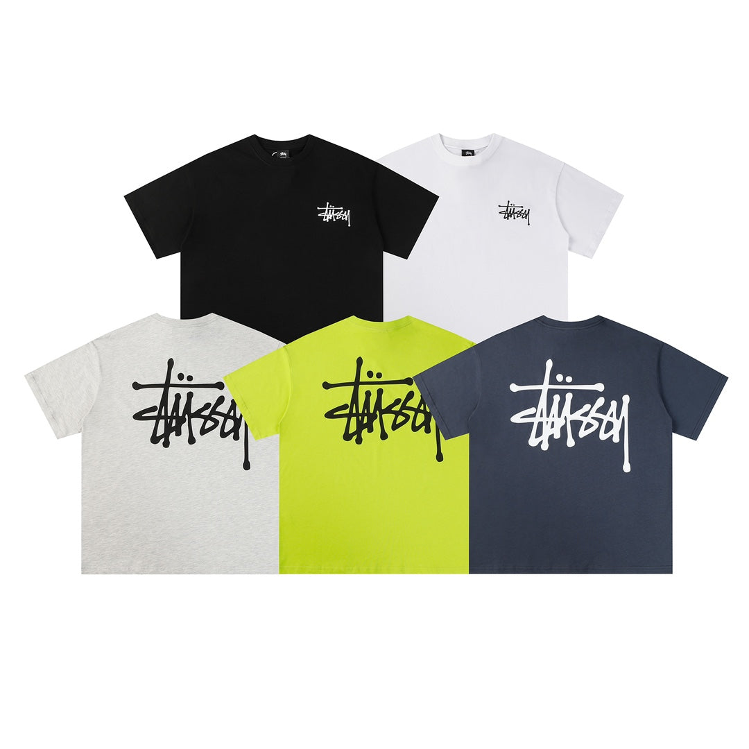 Stussy Basic Logo T-Shirt - Light Grey