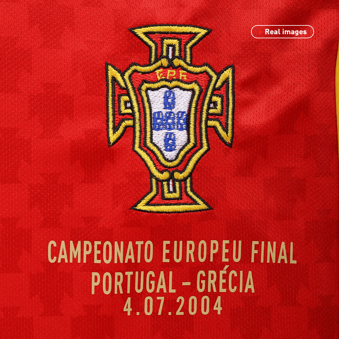 Retro 2004 Portugal Home Soccer Jersey -Euro Final