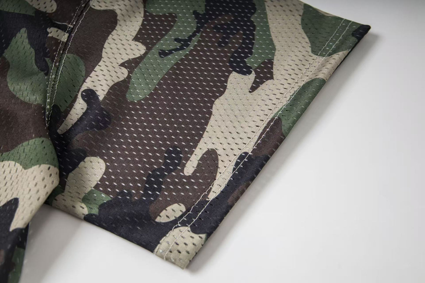 Stussy Camouflage Mesh Athletic Jersey T-Shirt Orange 80