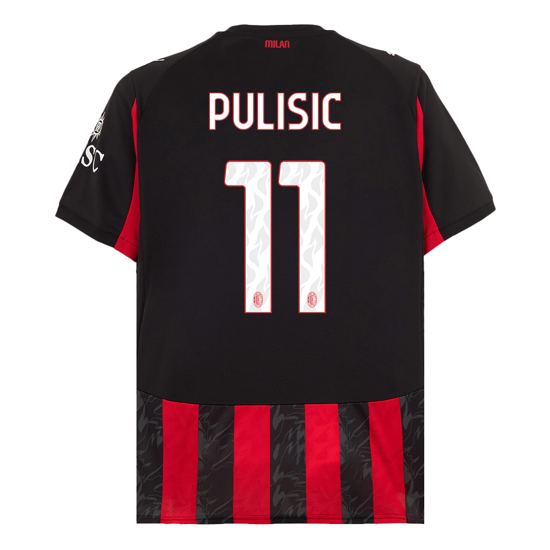PULISIC #11 AC Milan Home Soccer Jersey 2025/26