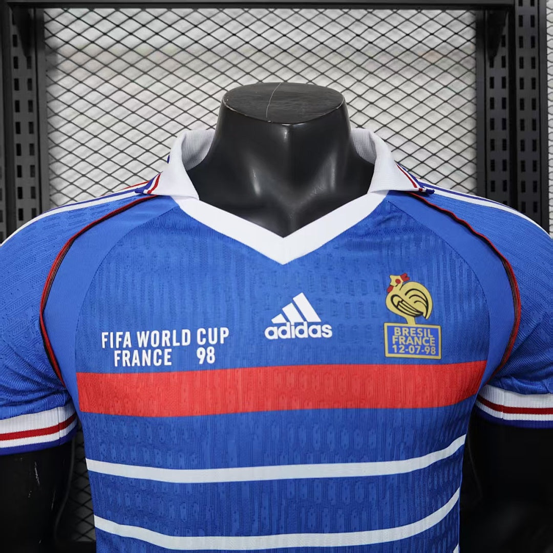 France Player Version Soccer Jersey Retro