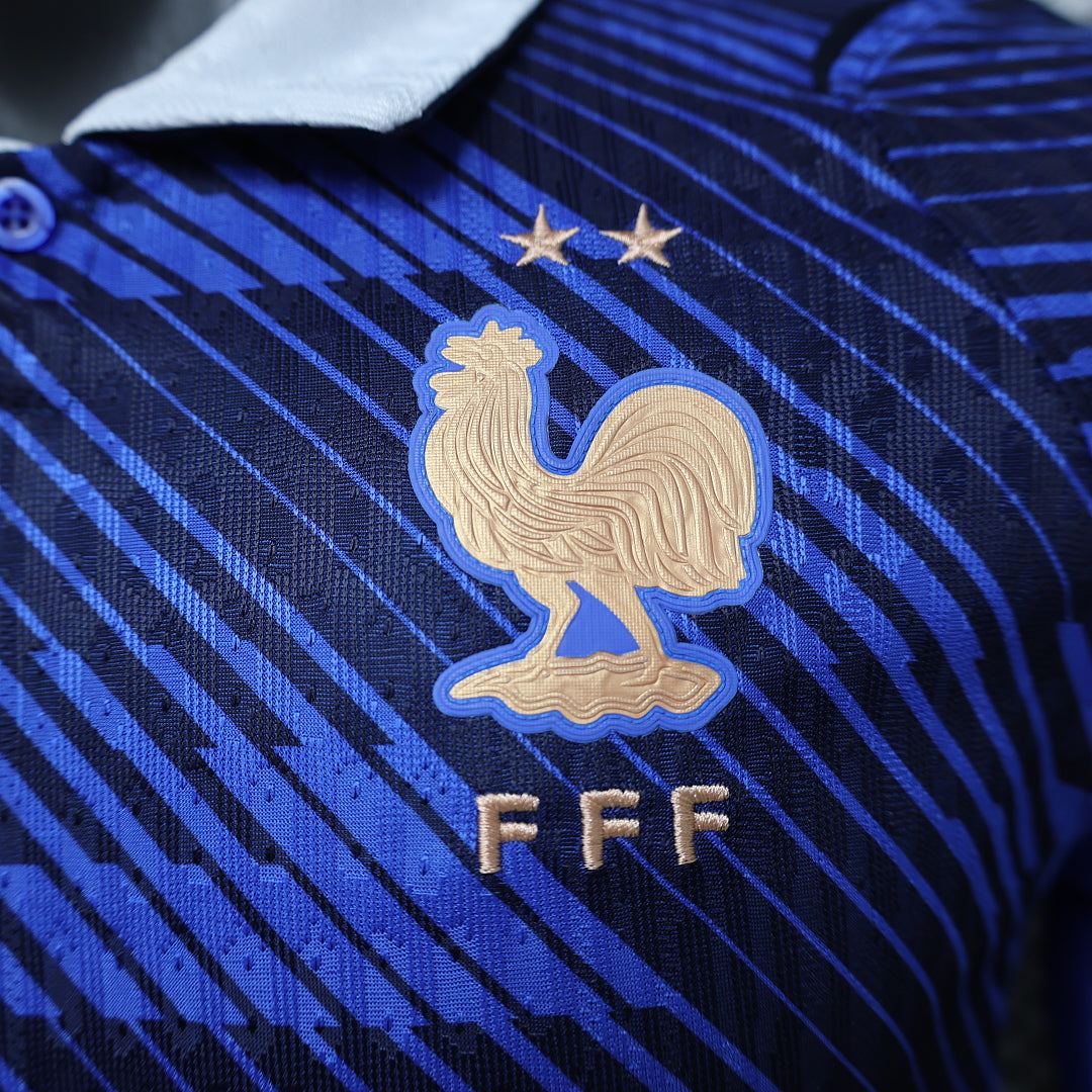 2026/27 France Home Player Version Soccer Jersey Long Sleeve