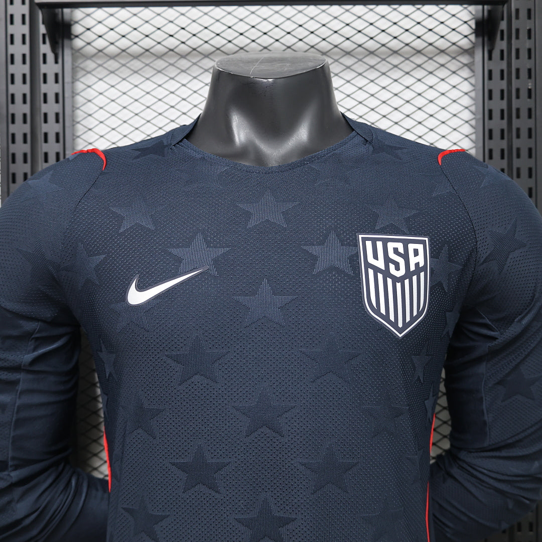 2026/27 USA Away Player Version Soccer Jersey Long Sleeve