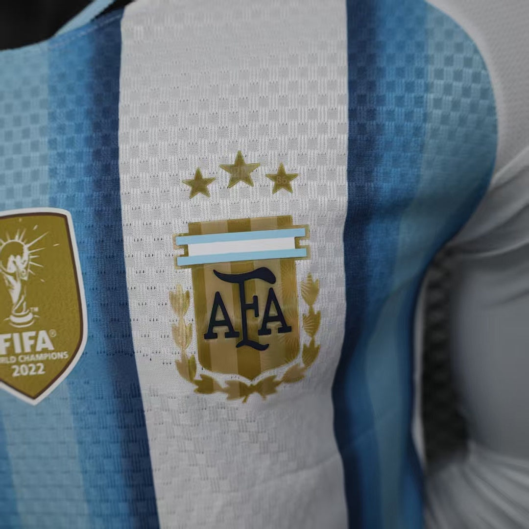 Argentina Home Soccer Jersey Long Sleeve