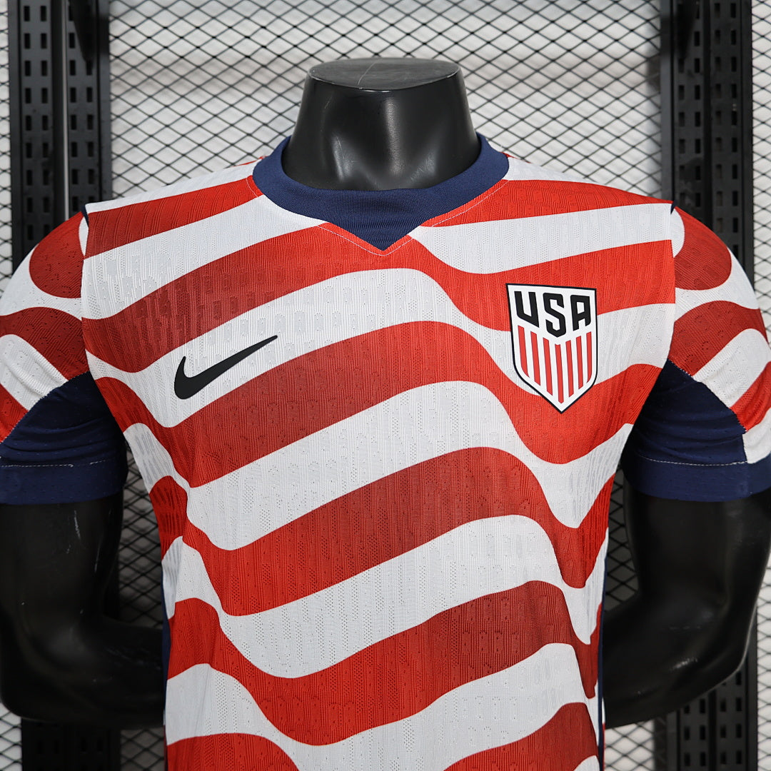 USA Home Player Version Soccer Jersey