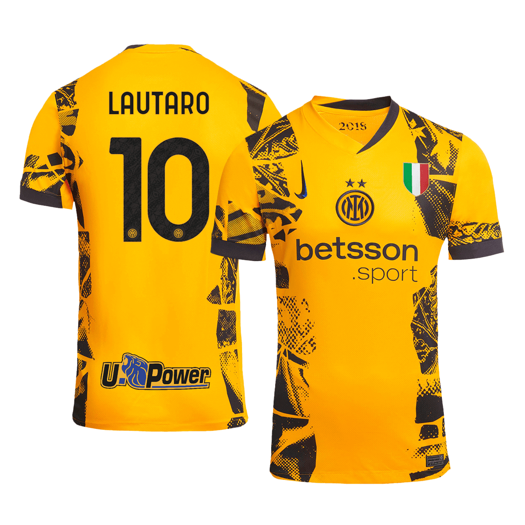 LAUTARO #10 Inter Milan Soccer Jersey Third Away Custom Shirt 2024/25