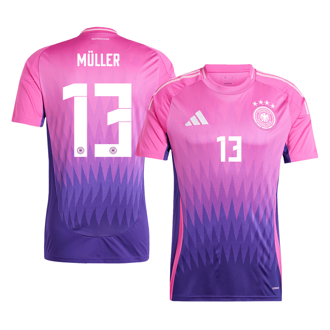 M?LLER #13 Germany Away Soccer Jersey Euro 2024