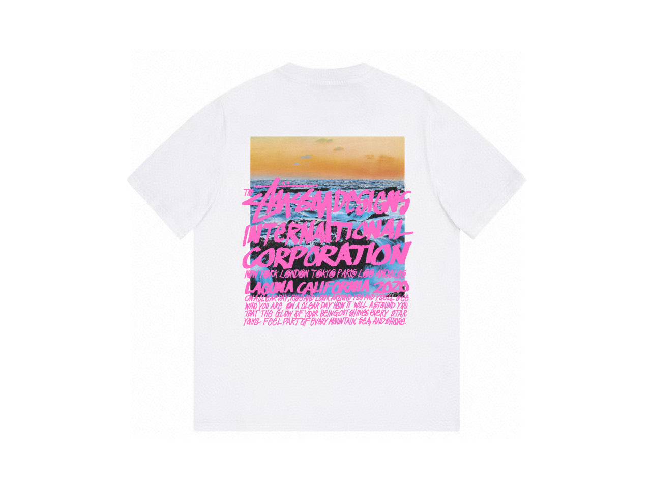 Stussy International Corporation Ocean Graphic T-Shirt White