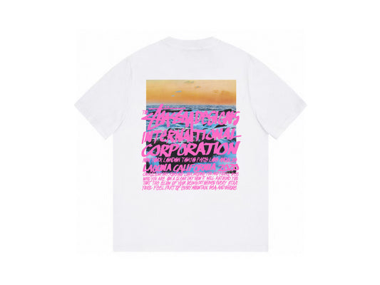 Stussy International Corporation Ocean Graphic T-Shirt White