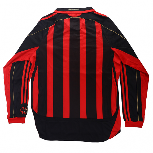 Retro 2006/07 AC Milan Home Long Sleeve Soccer Jersey