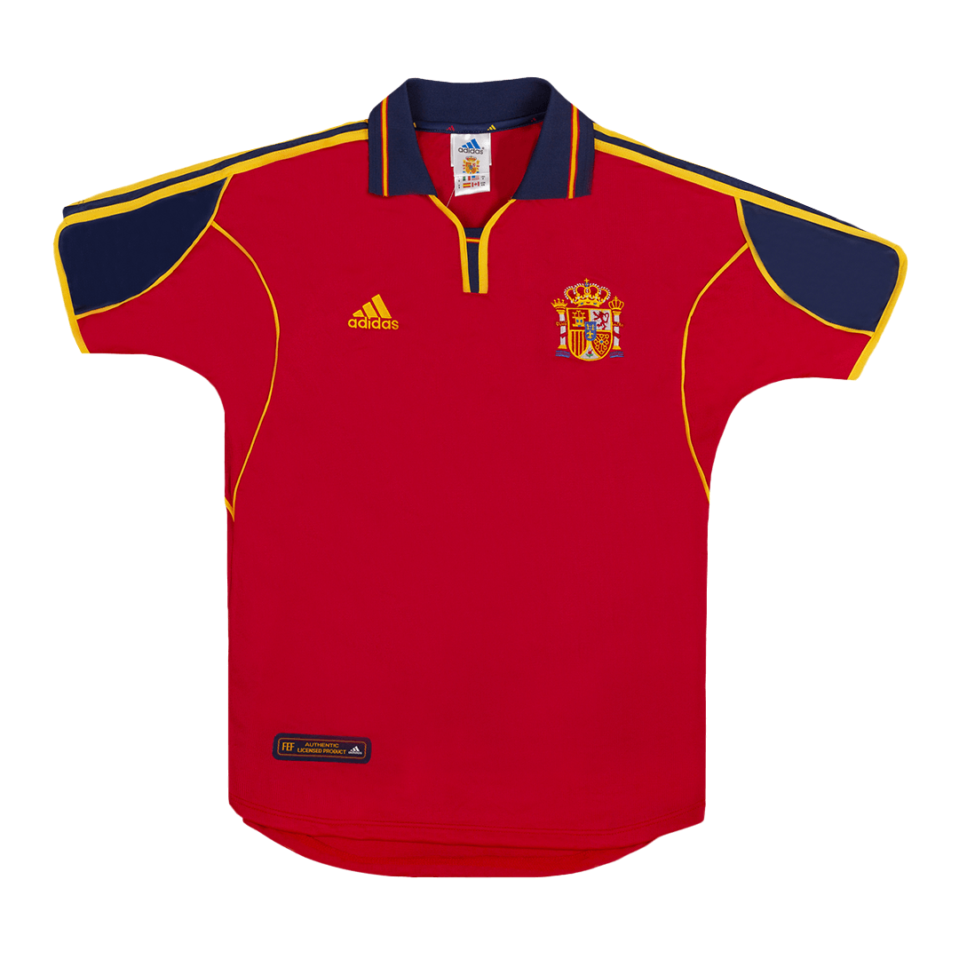 Retro 2000 Spain Home Soccer Jersey