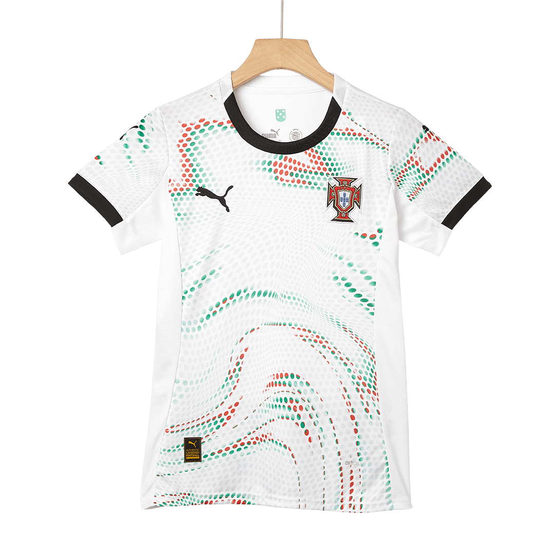 Women's Portugal Away Soccer Jersey 2025 White