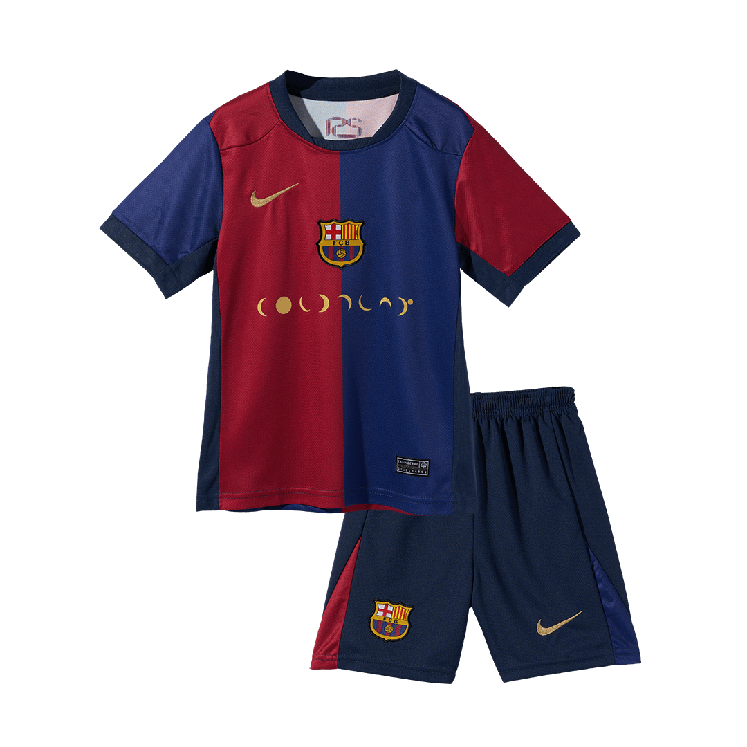 Kids Barcelona Custom Home Soccer Kits 2024/25