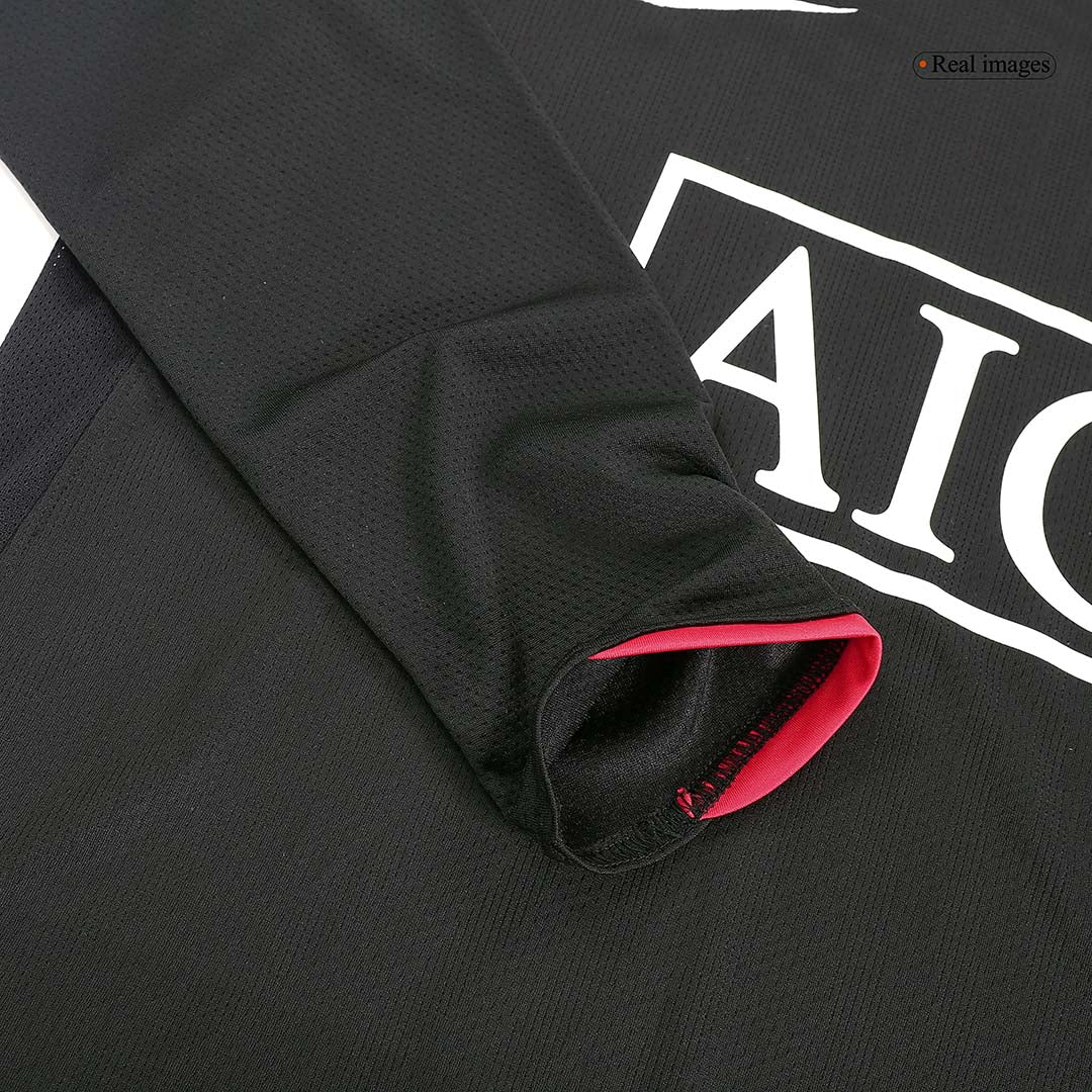 Retro 2007/08 Manchester United Away Long Sleeve Soccer Jersey