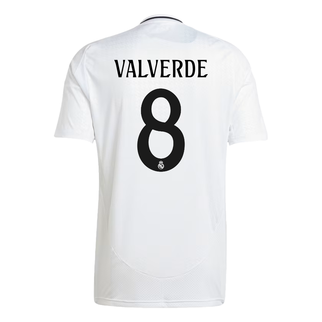 Real Madrid soccer jersey VALVERDE #8 Home 2024/25