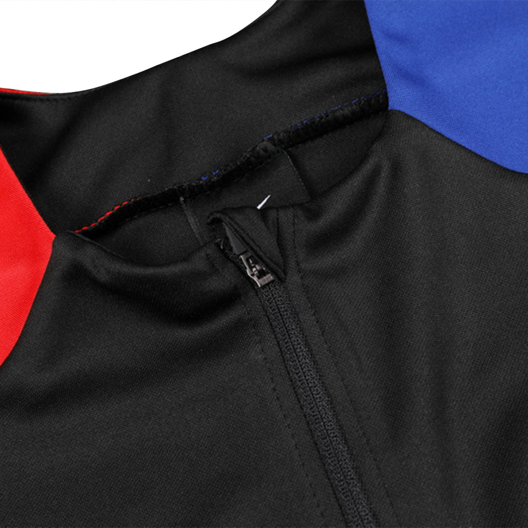 Kid's Barcelona Zipper Sweatshirt Kit(Top+Pants) 2024/25