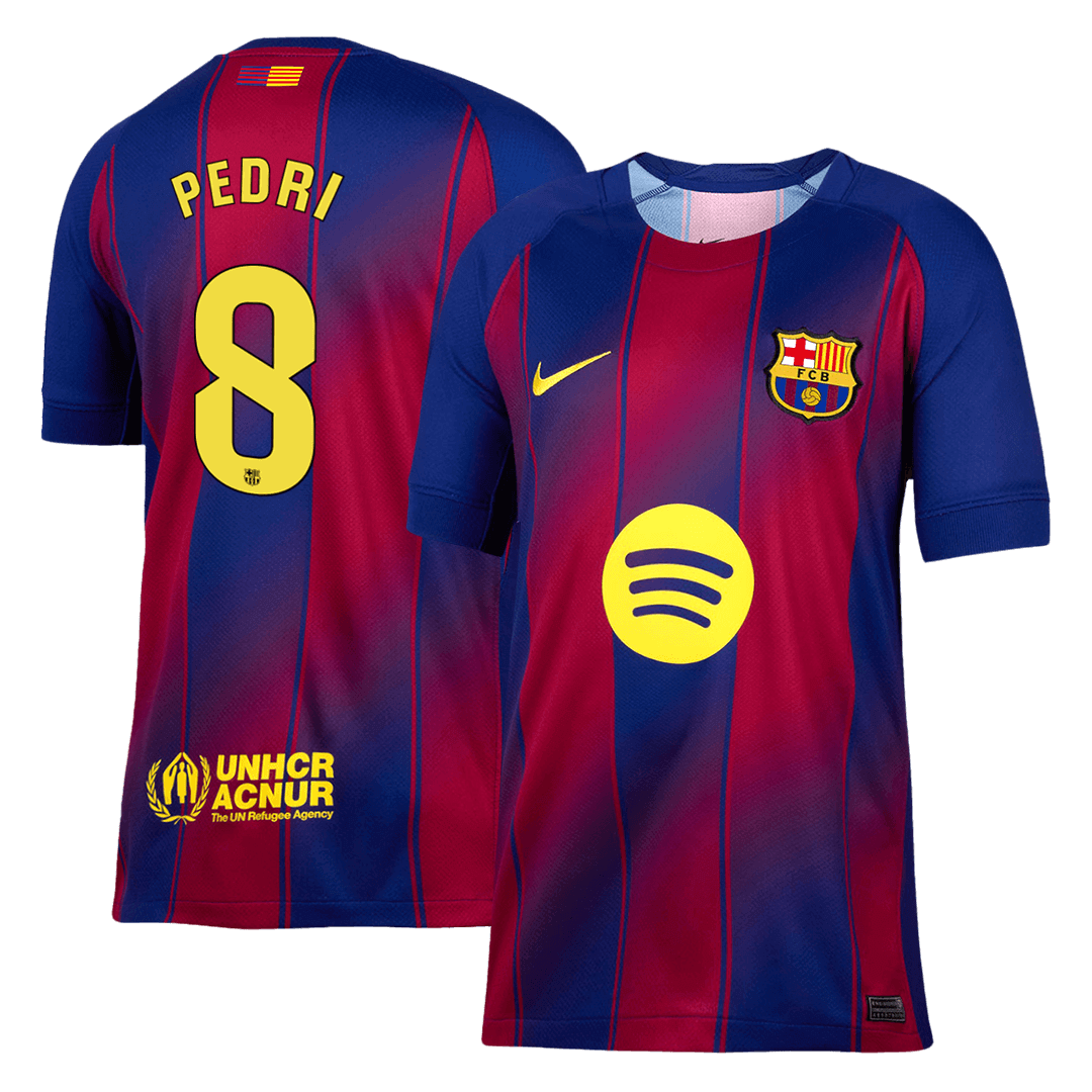 PEDRI #8 Barcelona Home Soccer Jersey 2025/26