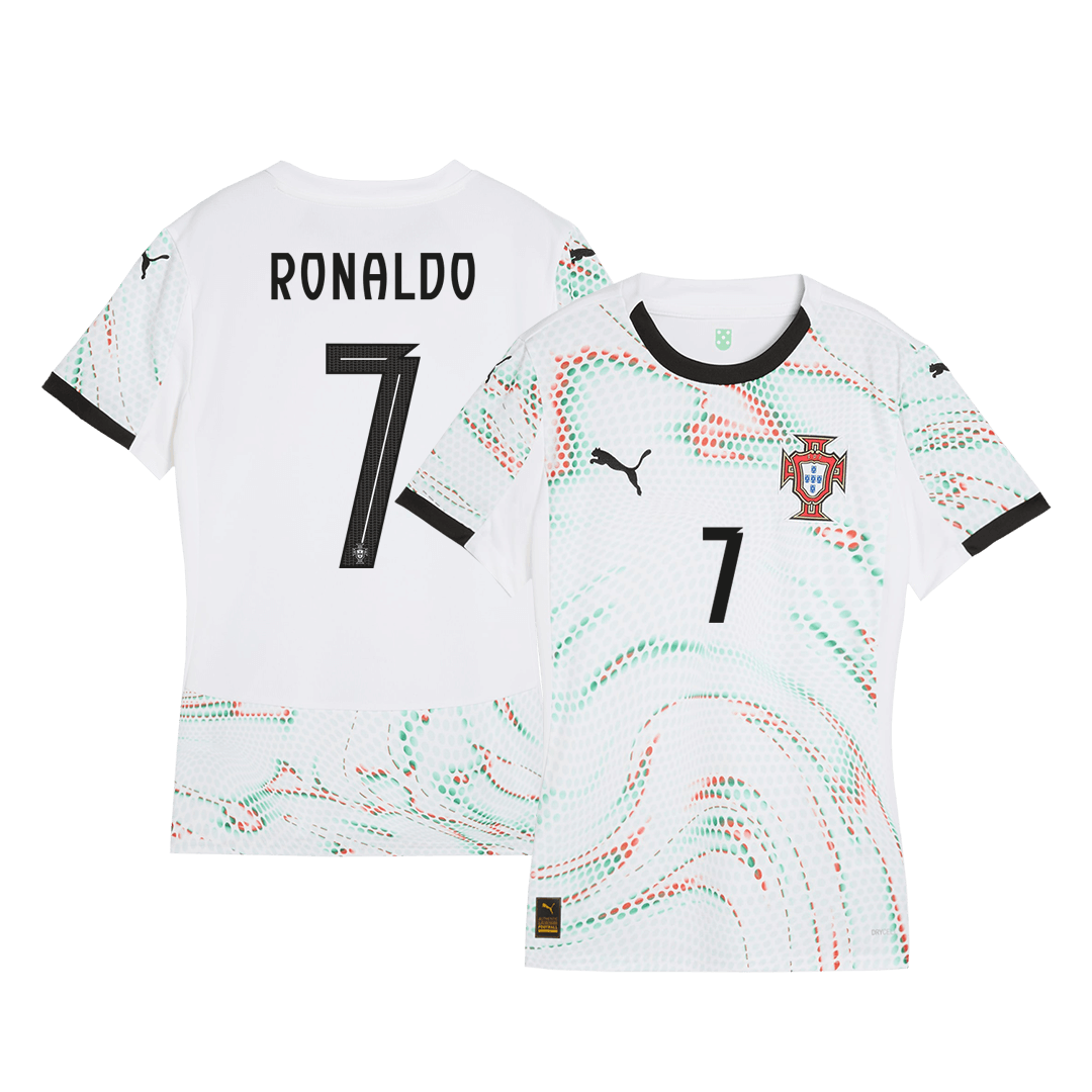RONALDO #7 Women's Portugal Away Soccer Jersey 2025 White