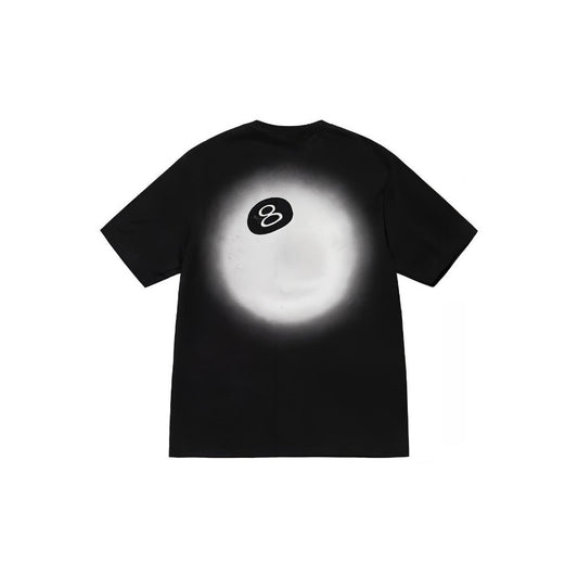 Black Glowing 8-Ball Graphic T-Shirt