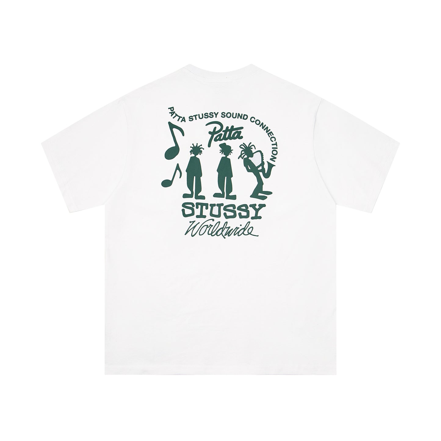 Stussy SP Swirl Logo Short Sleeve T-Shirt - White