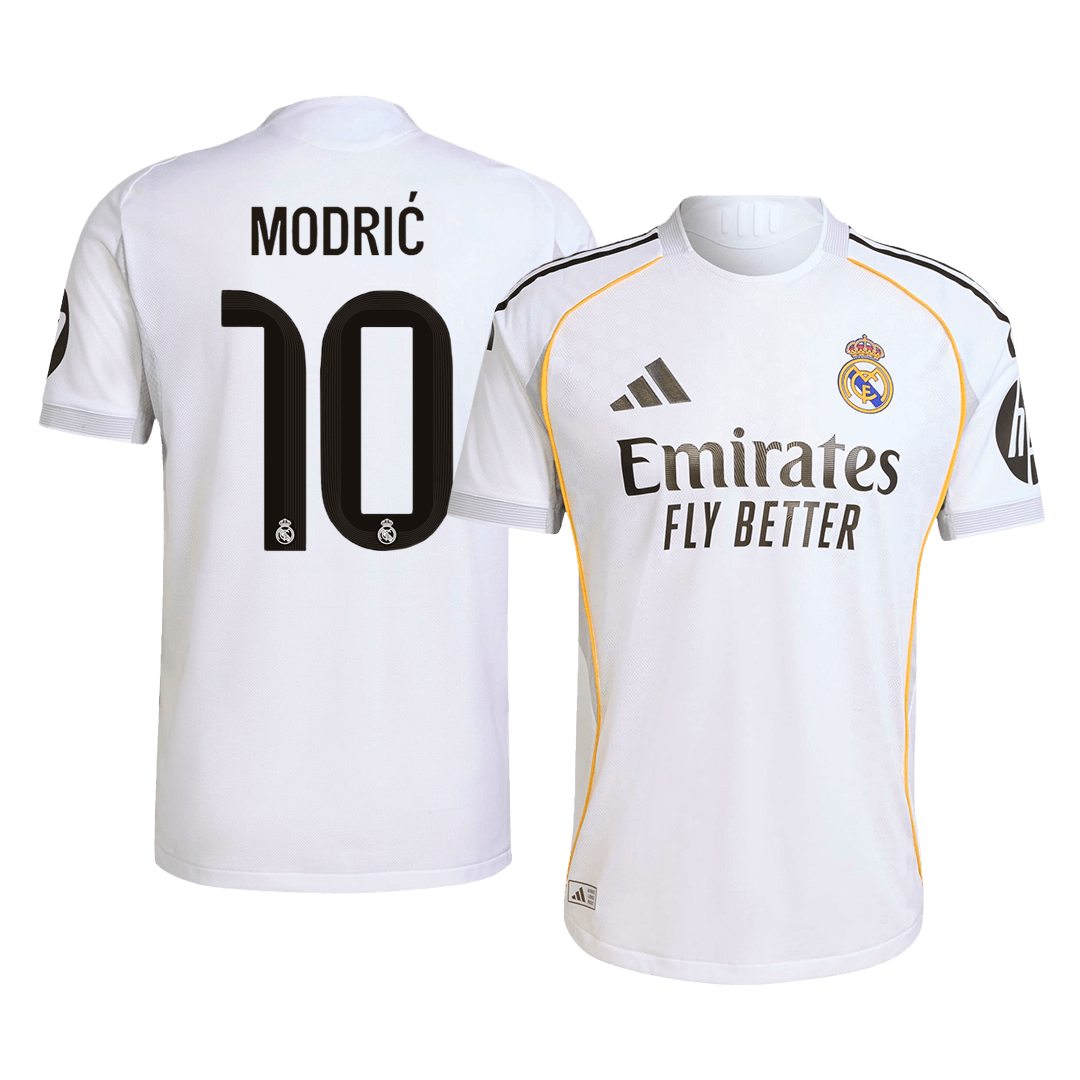 Authentic MODRIĆ #10 Soccer Jersey Real Madrid Home Shirt 2025/26