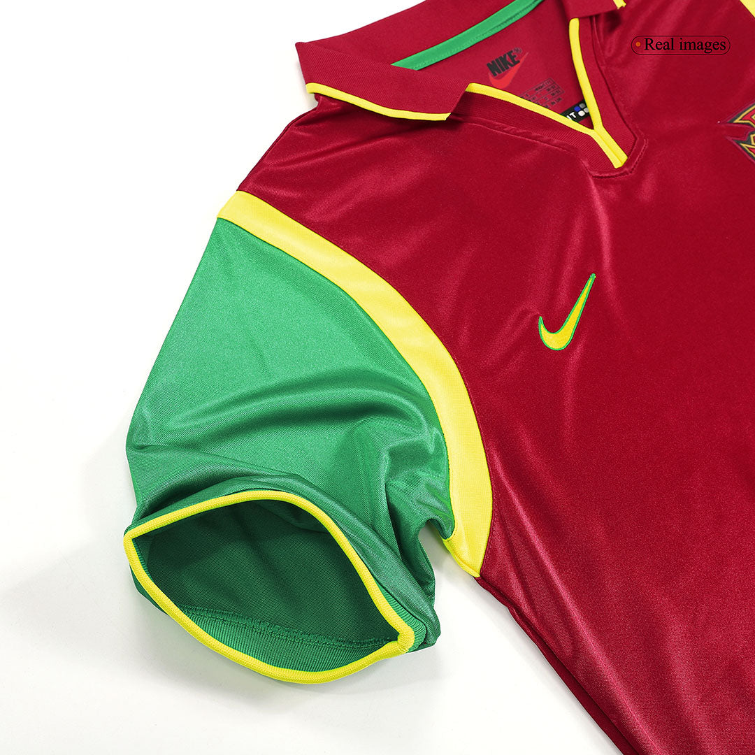 Retro 1999 Portugal Home Soccer Jersey