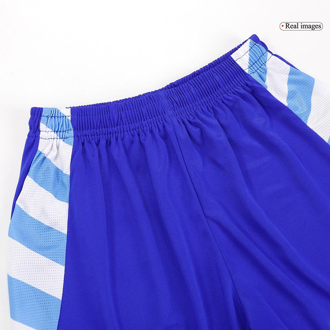 Kid's Argentina Away Soccer Jersey Kit(Jersey+Shorts+Socks) 2024