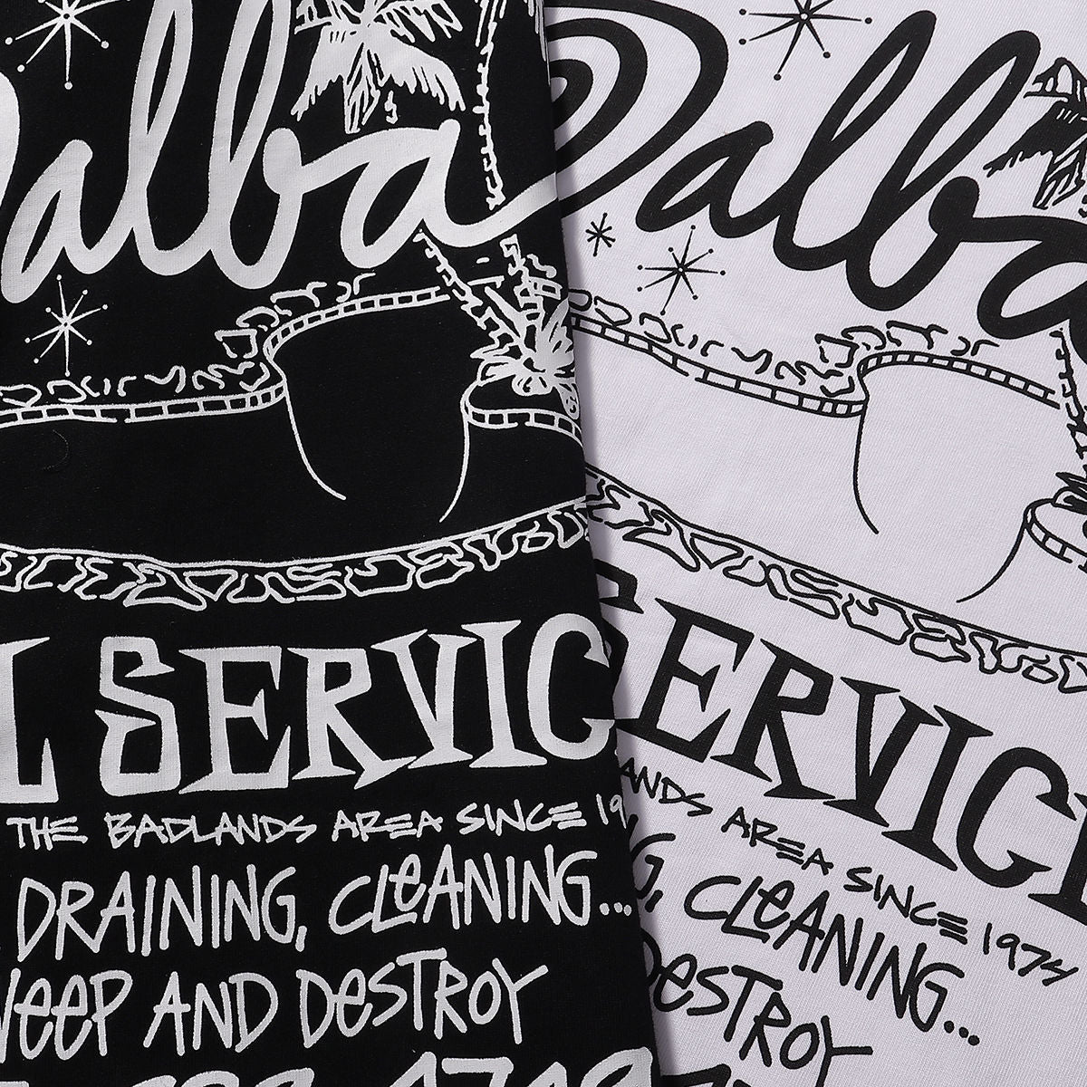 Stussy Alba Pool Service T-Shirt - Black
