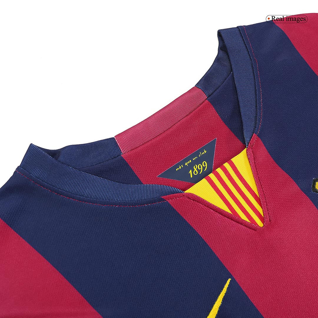 Retro SUÁREZ  #9 2014/15 Barcelona Home Soccer Jersey