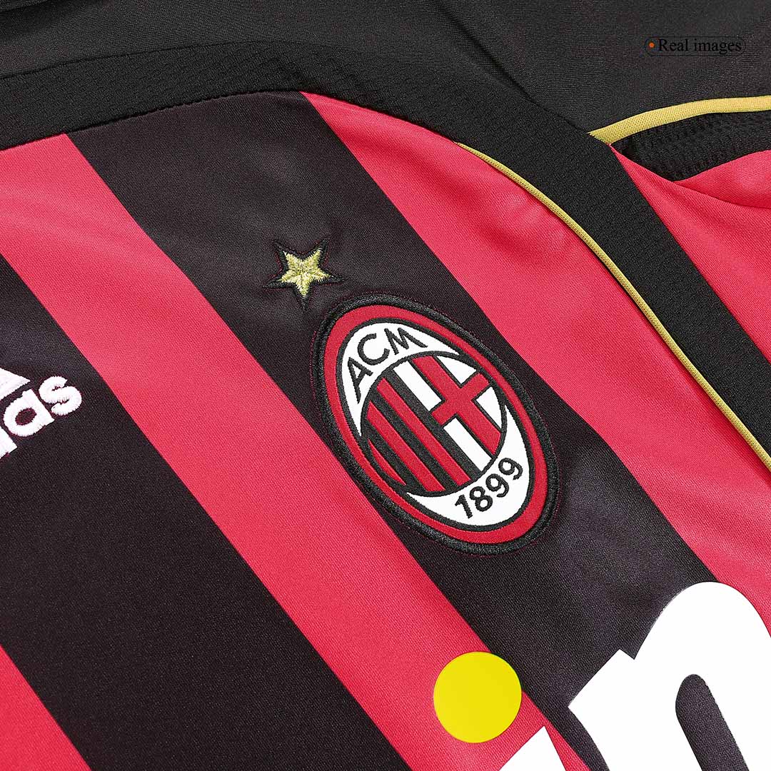 Retro 2006/07 AC Milan Home Long Sleeve Soccer Jersey