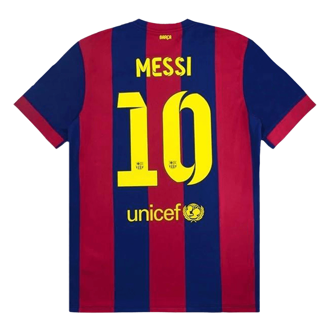 Retro MESSI #10 2014/15 Barcelona Home Soccer Jersey
