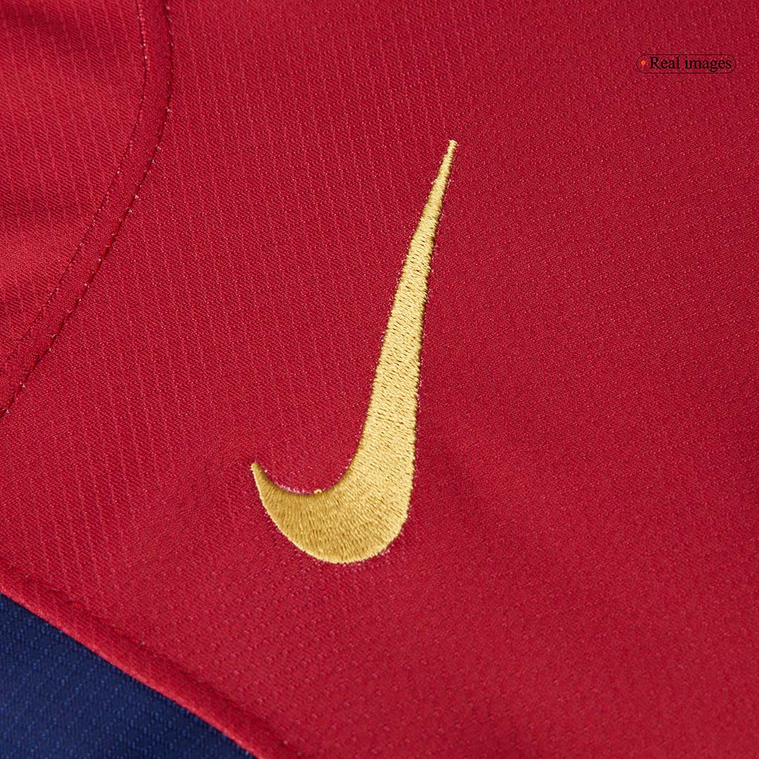 RAPHINHA #11 Barcelona Home Soccer Jersey 2024/25 Red&Blue - UCL