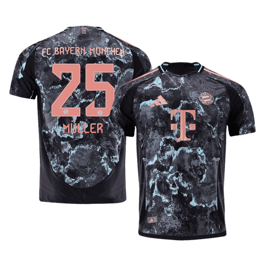 Authentic MÜLLER #25 Bayern Munich Away Soccer Jersey 2024/25