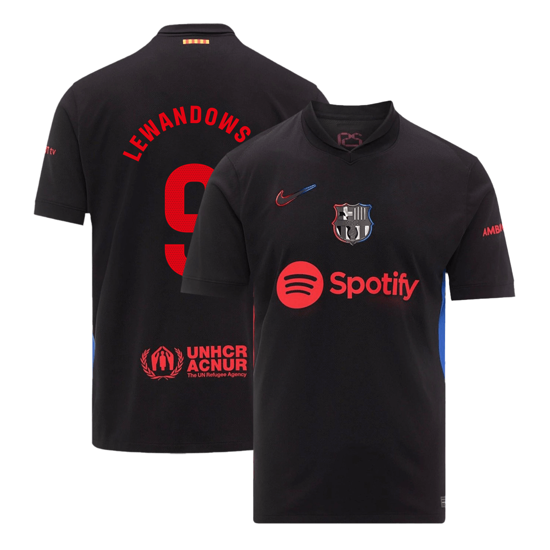 LEWANDOWSKI #9 Barcelona Away Soccer Jersey 2024/25