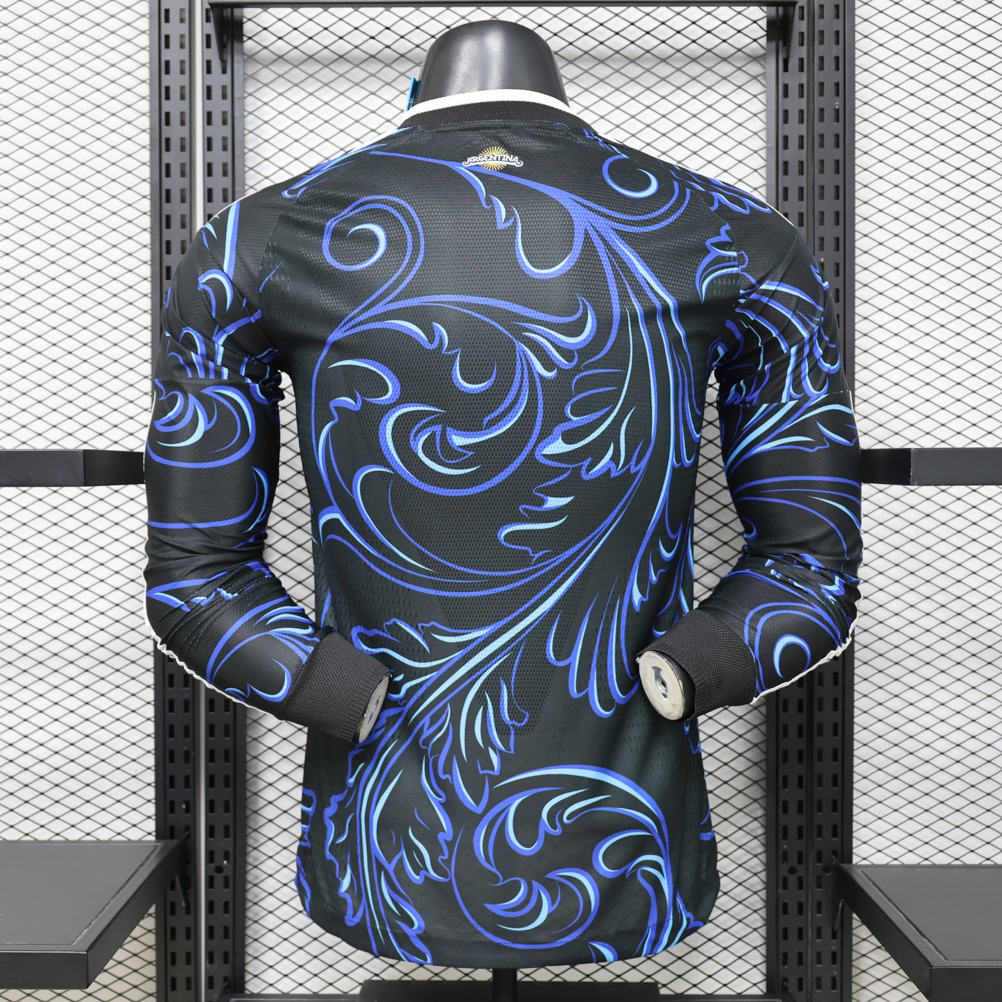 Argentina National Team Away Premium Soccer Jersey (Long Sleeve Authentic Player Version)