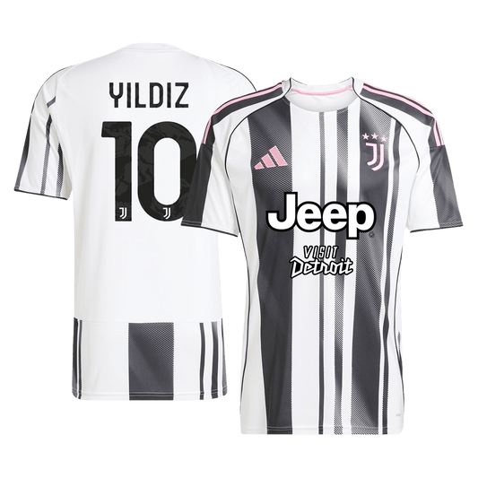 YILDIZ #10 Juventus Soccer Jersey Home Custom Shirt 2025/26