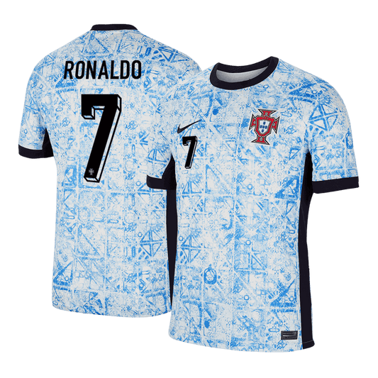 RONALDO #7 Portugal Away Soccer Jersey Euro 2024