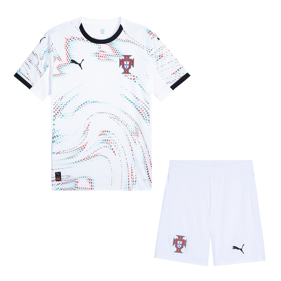 Portugal Away Soccer Jersey Kit(Jersey+Shorts) 2025