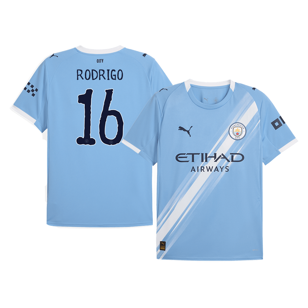 RODRIGO #16 Manchester City Home Soccer Jersey 2025/26 - Club World Cup